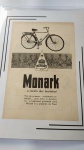 Antiga Propaganda das Bicicletas Monark, pronta para ser emoldurada - Revista Seleções de 1.954.