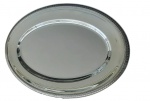 CHRISTOFLE - Travessa oval em metal espessurado a prata da renomada manufatura Francesa Christofle, modelo Malmaison. Banho novo. Mede 45 cm de comprimento X 32 cm de largura.