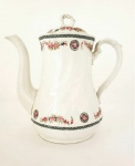 John Maddock & Sons - Bule em porcelana Inglesa com delicada decoração floral. Med.: 22 cm de altura