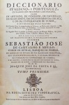 Joaquim José da Costa e Sá - Diccionario Italiano e Portuguez - Lisboa 1773-1774 - Rara 1a. Ed. - Tomos I e II (completo) - Conservação: Muito bom - Encadernado - Ref. Ext.: Innocencio 4, 97