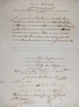 Certidão de Nascimento de Filho de Escrava - Vassouras 1874 - Raríssimo documento - Dona Antonia Ludovina Mascarenhas ( irmã do Barão do Capivary ) registrada e matriculada.