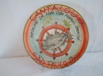 Um prato, marca Boa Lembrança (São Paulo, 2000), Cantaloup, medalhão de atum com fenouel brasé, medindo 26cm de diâmetro.