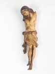 Art Sacra escultura em madeira com policromia representando Jesus  Cristo  (falta os braços) mede 16,5 de altura.