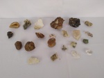 Coleção de pedras diversas