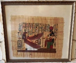 Papiro egípcio. CM: 54x48 cm, SM: 41x34 cm.