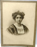 Antiga Fotografia da Esposa do Ex presidente do Brasil - Afonso Pena - D. Maria Guilhermina