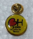 3 pins Sou BH 100 anos 