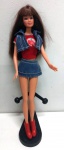 Antiga boneca barbie  - marca mattel china -   cabelos  avermelhados -  1999
