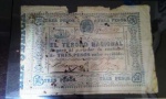 PARAGUAY - Cédula de 3 pesos - 1865 ( Época da GUERRA DA TRIPLA ALIANÇA - 1964-70 ) - Assinada - No estado - Rara.