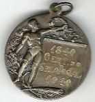 Medalha do Centenário do Selo Postal - 1940 - Gravada a Buril - 30 mm - com olhal - 1ª Exposição Filatelica Regional - Premio SFMG - Belo Horizonte 