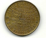 Medalha da Inauguração da Avenida Central - RJ  - 1905 - COBRE - 30 mm - 11 gr. Catalog KP14B - VC219