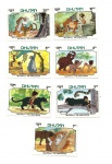 Série de 7 selos DISNEY - MOGLI O MENINO LOBO - BUTHAN - 1982 - novos