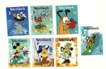 Série de 7 selos DISNEY - TEMA MARINHO - TURKS & CAICOS ISLANDS - 1989 - novos 
