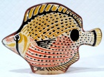 PALATNIK – Escultura cinética representando peixe em resina de poliéster de manufatura Abraham Palatnik. Medindo 10 cm de altura por 15 cm de comprimento. 
