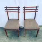 DESGN -Maravilhoso par de cadeiras anos 60, CONFECCIONADAS em CAVIUNA . Ótimo estado.