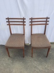 DESGN -Maravilhoso par de cadeiras anos 60, CONFECCIONADAS em CAVIUNA . Ótimo estado.