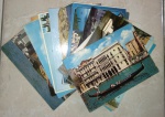 Curiosa coleção de cartões postais de embarcações exóticas, de países diversos.