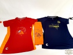 Kit 2 Camisetas com mochila Esportivas Femininas  em Poliamida. Medida Tamanho M BabyLook