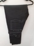 Christian Lacroix, jeans black  muito transado 80% algodão + polIester/elastano, o que lhe dá característica de couro, compr: 113cm / cint: 44cm