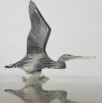 Palatnik, pelicano em resina, 23x26cm, peça assinada (Obs.: duplicata da mesma peça arrematada em nosso leilão de setembro parte do acervo de um dos maiores colecionadores do Brasil)