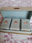 Antiga caixa de sabonetes Fascinante com 3 unidades de suave perfume