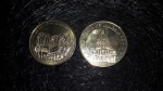 Duas medalhas da França Oficial 2004 e 2005, Notre Dame De Paris e Dome Des Invalides.