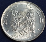 Moeda em prata 2000 réis, ano 1932, Série Vicentina, IV Centenário da Colonização do Brasil, Dom João III 1502/1557 Rei de Portugal,escurecimento natural da prata, FC