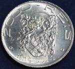 Moeda em prata 2000 réis, ano 1932, Série Vicentina, IV Centenário da Colonização do Brasil, Dom João III 1502/1557 Rei de Portugal,escurecimento natural da prata, FC