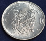 Moeda em prata 2000 réis, ano 1932, Série Vicentina, IV Centenário da Colonização do Brasil, Dom João III 1502/1557 Rei de Portugal,escurecimento natural da prata, FC