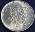 Moeda em prata 2000 réis, ano 1932, Série Vicentina, IV Centenário da Colonização do Brasil, Dom João III 1502/1557 Rei de Portugal,escurecimento natural da prata, FC