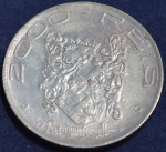 Moeda em prata 2000 réis, ano 1932, Série Vicentina, IV Centenário da Colonização do Brasil, Dom João III 1502/1557 Rei de Portugal,escurecimento natural da prata, MBC