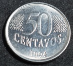 Moeda 50 centavos, ano 1994
