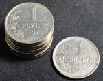 Dez moedas 1 cruzeiro, ano 1970, MBC