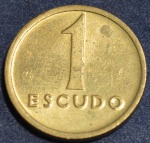 Moeda de Portugal, 1 escudo, ano 1986