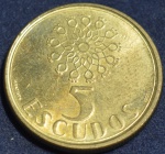 Moeda de Portugal, 5 escudos, ano 1987
