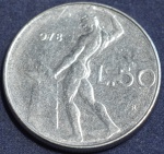 Moeda da Itália, 50 Liras, ano 1978