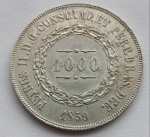 Moeda de Prata, 1000 Réis 1859