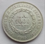 Moeda de Prata, 1000 Réis 1863