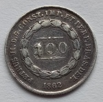 Moeda de Prata 200 Réis 1862