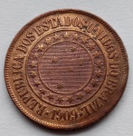 Moeda Bronze 40 Réis 1909