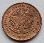 Moeda Bronze 20 Réis 1889