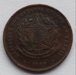 Moeda Bronze 20 Réis 1889