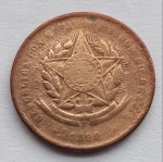 Moeda Bronze 20 Réis 1899, Escassa