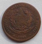 Moeda Bronze 20 Réis 1904