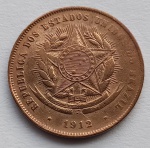 Moeda Bronze 20 Réis 1912