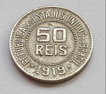 Moeda 50 Réis 1919