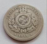 Moeda 100 Réis 1871