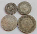Quatro Moedas 100, 200, 300 e 400 Réis 1940
