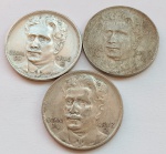 Três Moedas 400 Réis 1936, 1937 e 1938