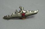 Militaria - Distintivo de Navio de Guerra Soviético